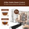 Espresso Machine, Espresso and Cappuccino latte Maker 20 Bar Pump Coffee Machine Compatible with ESE POD capsules filter&Milk Frother Steam Wand,950W,